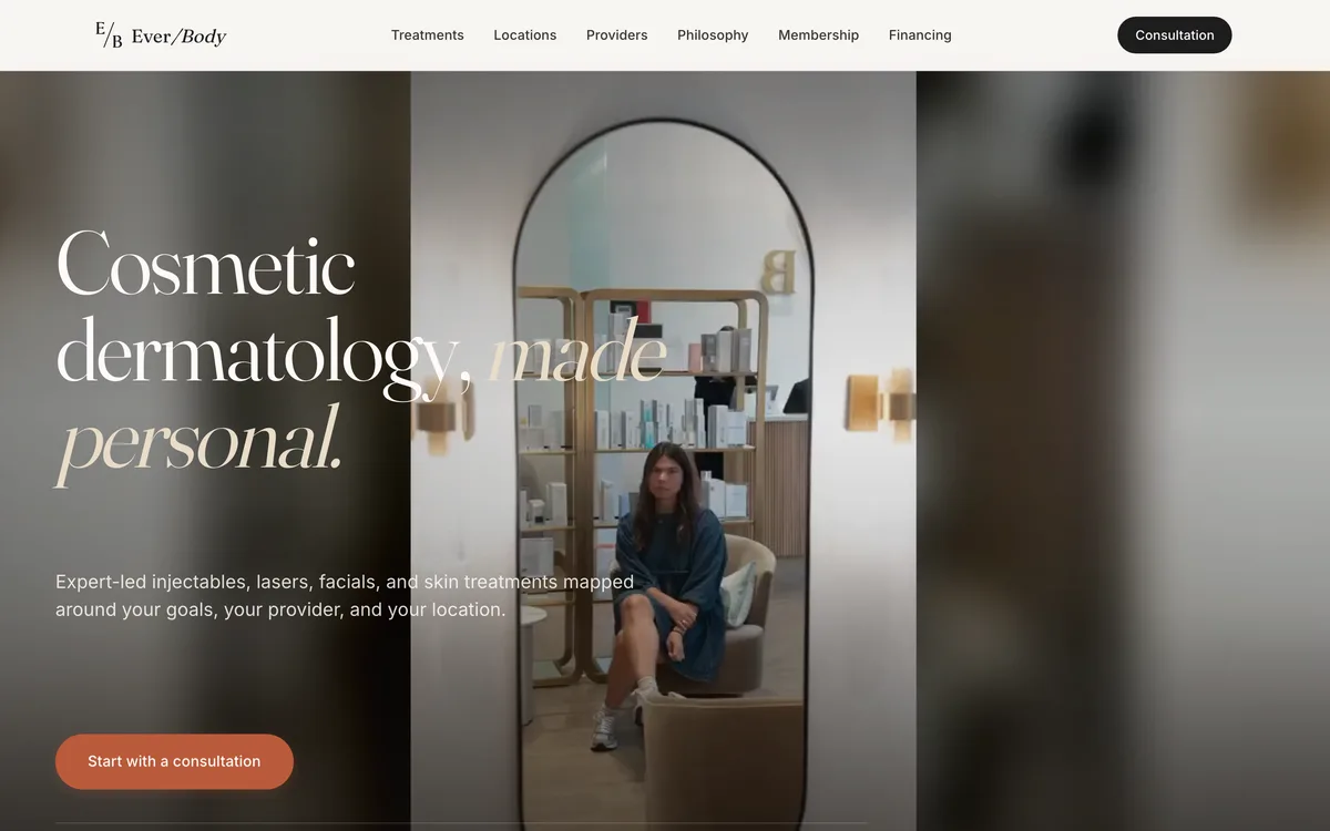 Ever/Body cosmetic dermatology design study